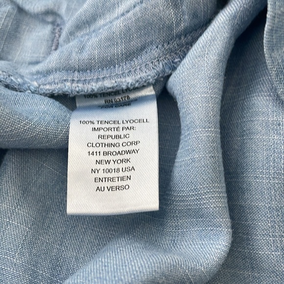 Chelsea & Theodore Chambray Pull On High Rise Shorts size XL - Picture 4 of 8